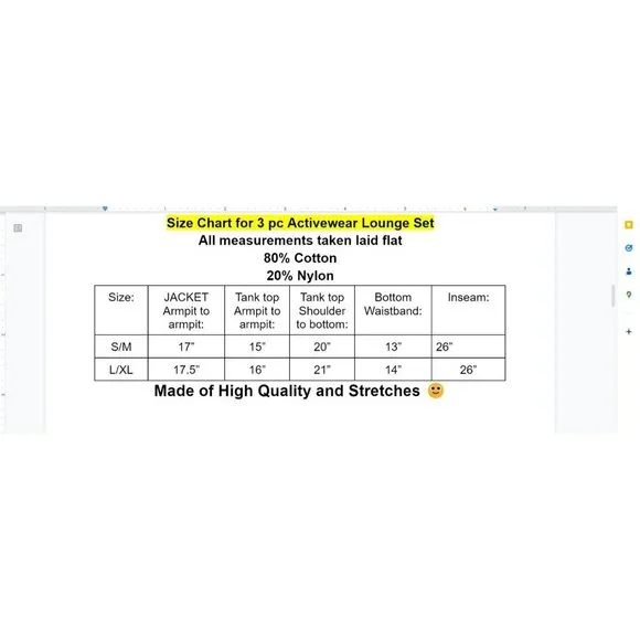 Women's Comfy 3 pc Tracksuit/Sweatsuit/Loungewear Set Size L/XL *stretchy* - Picture 8 of 8